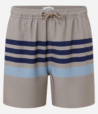Bermuda Boardshort em Microfibra com Listras