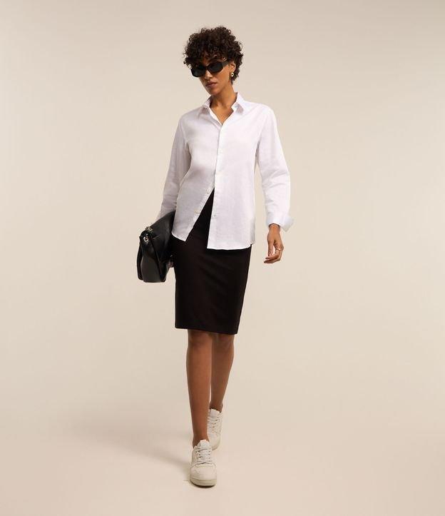 Saia Reta em Viscose com Fechamento em Zíper - 2