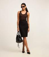 Saia Reta em Viscose com Fechamento em Zíper - 3