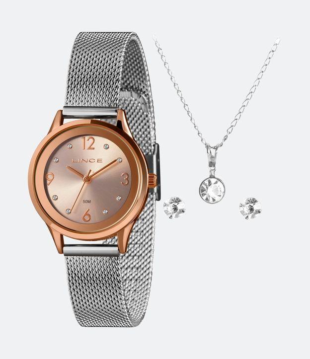 Kit Relógio Lince Analógico com Pulseira e Caixa em Aço LRTH184L30 K04HR2SX - 1
