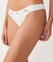 Calcinha Biquíni Fio Duplo em Viscose com Renda - 1