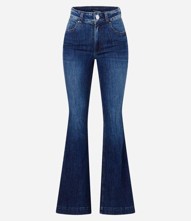 Calça Flare Jeans com Bolsos - 2