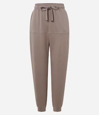 Calça Jogger Moletom com Amarração no Cós e Bolsos