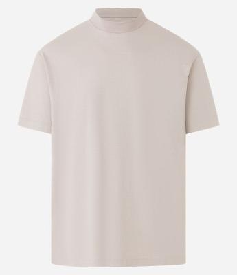 Camiseta Relaxed em Algodão Peruano com Gola Média