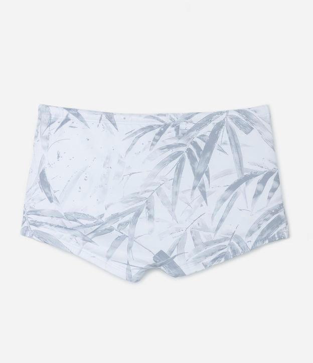 Sunga Boxer em Microfibra com Cordão e Estampa Floral - 2