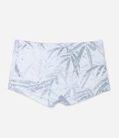 Sunga Boxer em Microfibra com Cordão e Estampa Floral - 1
