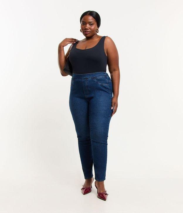 Calça Jegging Básica em Jeans Curve & Plus Size - 2