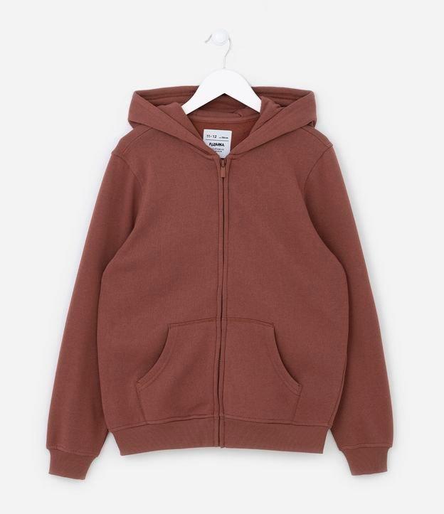 Jaqueta Infantil em Moletom com Capuz  - Tam 5 a 14 anos - 1