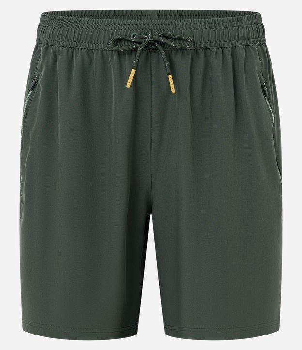 Bermuda Esportiva com Blocos de Cor e Bolsos com Zíper - 2