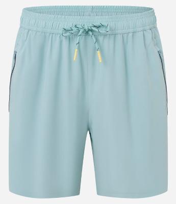 Bermuda Esportiva com Blocos de Cor e Bolsos com Zíper