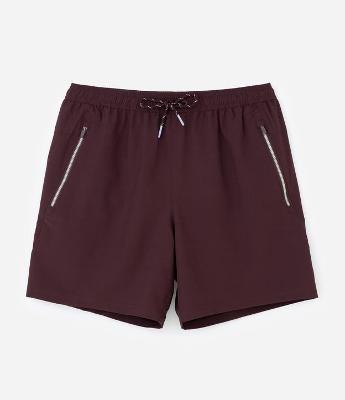 Bermuda Esportiva com Blocos de Cor e Bolsos com Zíper