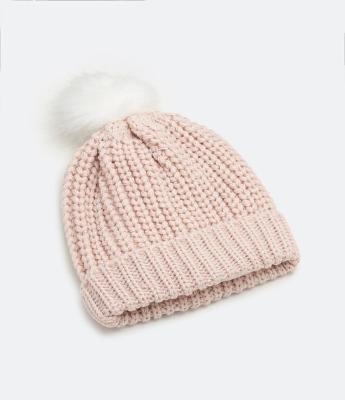 Gorro Infantil em Tricô com Fio Metalizado e Forro - Tam 0 a 18 meses