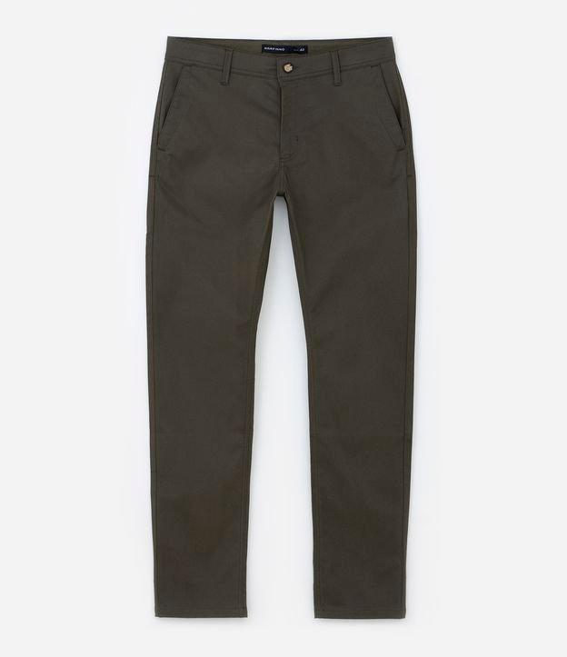 Calça Slim Básica em Sarja com Elastano - 1