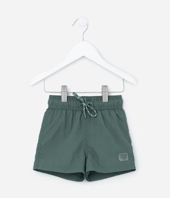 Bermuda de Banho Infantil com Cós Elástico e Etiqueta na Barra - Tam 1 a 5 Anos