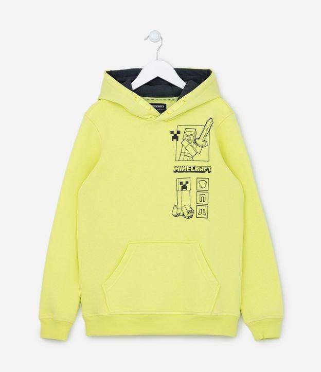 Blusão Canguru Infantil com Estampa do Minecraft - Tam 5 a 14 anos - 1