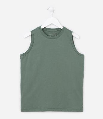 Regata Machão Infantil Básica - Tam 5 a 14 anos