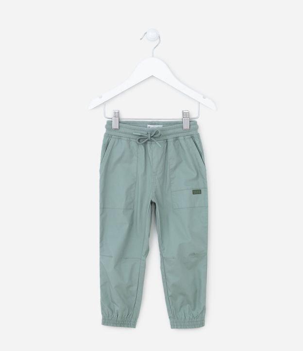 Calça Infantil em Sarja com Bolsos e Recortes - Tam 1 a 5 anos - 1