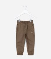Calça Infantil em Sarja com Bolsos e Recortes - Tam 1 a 5 anos - 1