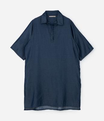 Vestido Chemise Jeans com Bolsos Curve & Plus Size
