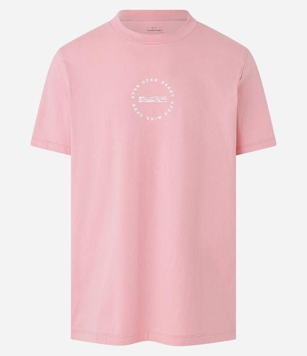 Camiseta Comfort em Algodão com Estampa em Relevo Frente e Costas - 2
