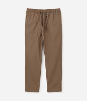 Calça Loose em Sarja com Cós Elástico e Bolso Amplo - 2