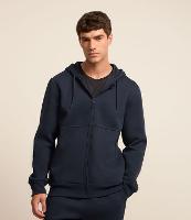 Casaco Básico em Moletom com Capuz e Zíper Frontal - 2