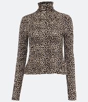 Blusa em Meia Malha com Gola Alta e Estampa Animal Print - 2