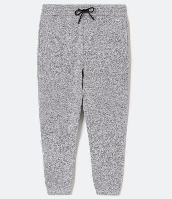 Calça com Cós Elástico Cordão e Barra Ajustada