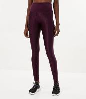 Calça Legging Esportiva em Poliamida Texturizada com Brilho e Cós Alto - 1