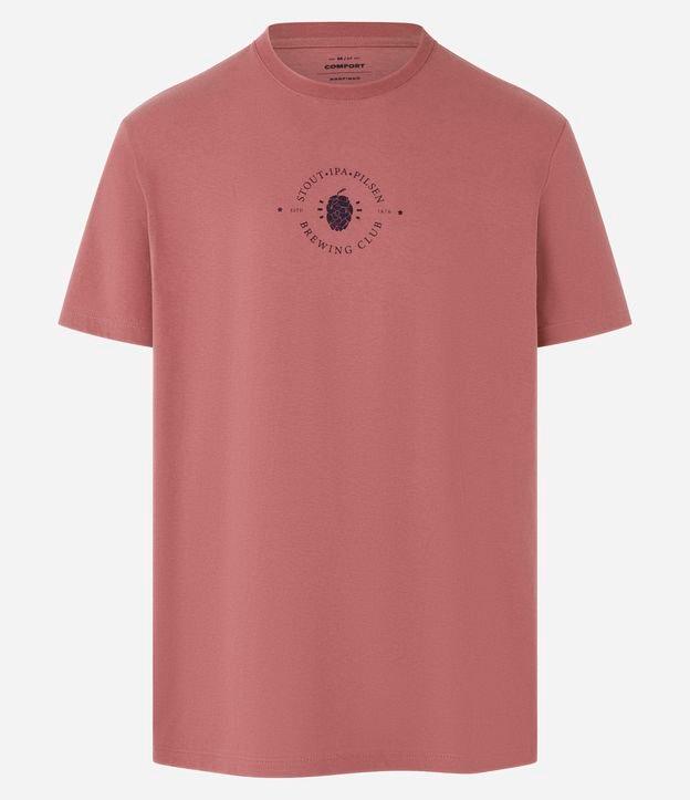 Camiseta Comfort em Algodão com Estampa Lúpulo - 1