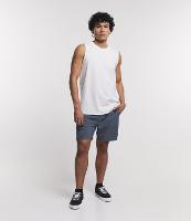 Bermuda Mescla com Cós Elástico e Amarração - 1