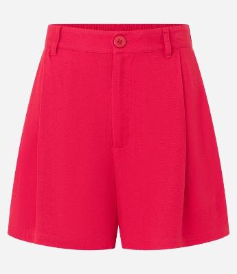 Short Soltinho em Viscose com Textura Maquinetada