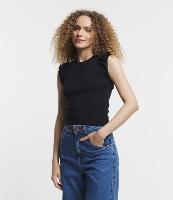 Blusa Básica em Ribana com Franzido na Cava - 1