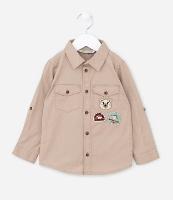 Camisa Infantil Manga Longa em Sarja com Patchs - Tam 1 a 5 anos - 1