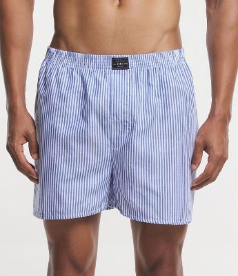 Cueca Samba Canção em Tricoline com Estampa de Listras