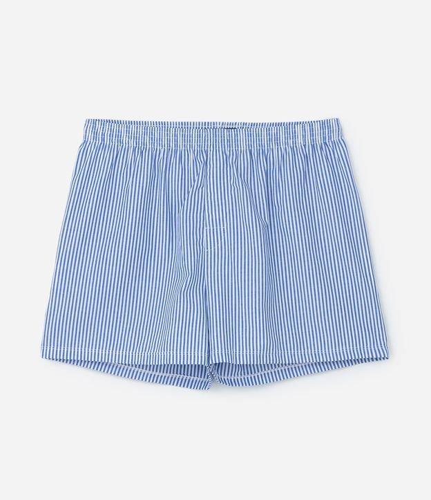 Cueca Samba Canção em Tricoline com Estampa de Listras - 2