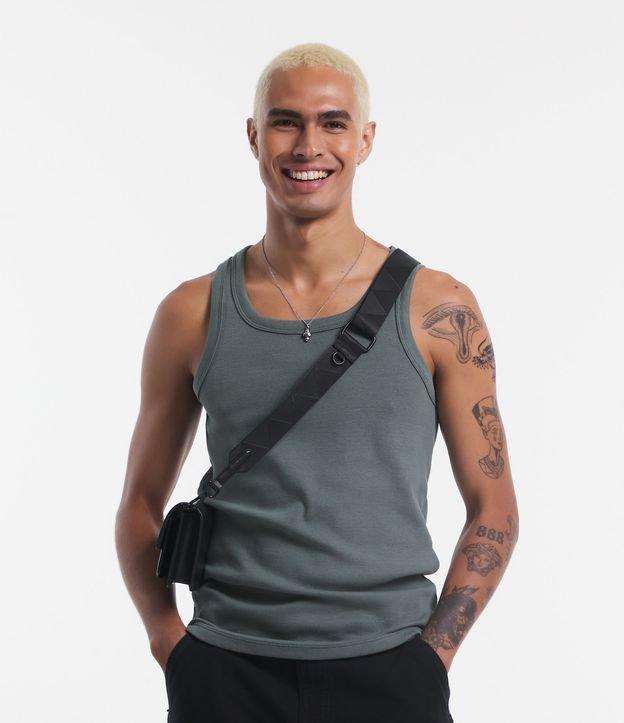 Regata Regular Básica em Ribana de Algodão - 1