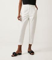 Calça Baggy em Sarja com Cós Largo e Botão - 3