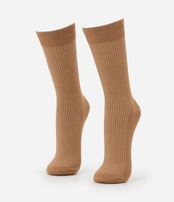 Meia Cano Médio em Viscose Texturizada