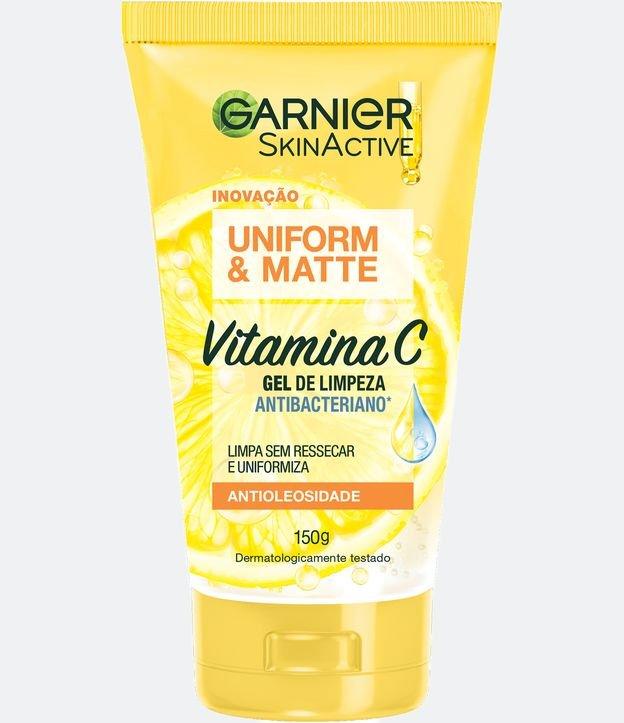 Gel de Limpeza Facial Antibacteriano Garnier Uniform & Matte Vitamina C, 150ml - 1