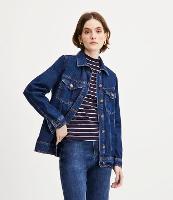 Jaqueta Alongada Jeans com Bolsos Frontais - 1