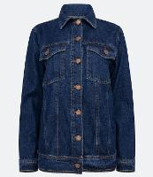 Jaqueta Alongada Jeans com Bolsos Frontais - 2