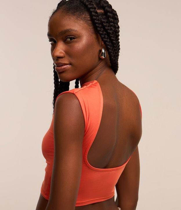 Blusa em Jersey com Costas Abertas e Sem Mangas - 2