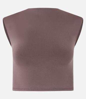 Blusa em Jersey com Costas Abertas e Sem Mangas