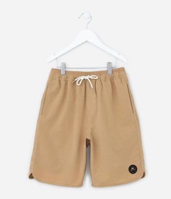 Bermuda Infantil Mesclada com Amarração - Tam 05 a 14 Anos