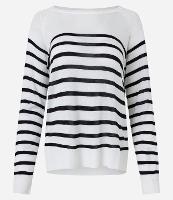 Suéter em Tricô com Estampa Listrada - 2