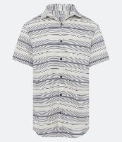 Camisa Regular em Viscose com Estampa Listrada - 2