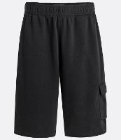 Bermuda Oversized em Moletom com Cós Elástico e Bolso Cargo - 1