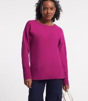 Suetér em Tricô com Gola Canoa - 1