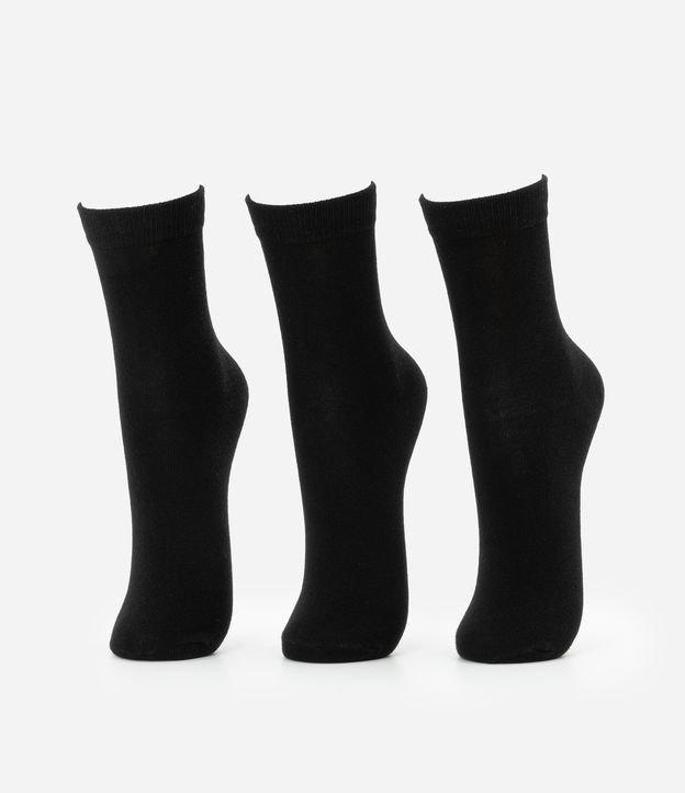 Kit 03 Meias Cano Médio em Algodão Seamless - 2